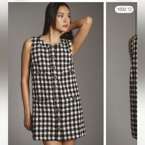 Reformation trobez tweed mini dress